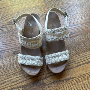 Lucky Brand Women's Cream Braided Espadrille Sandals